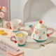 Porcelain Teapot & Cup Set 2 Pcs